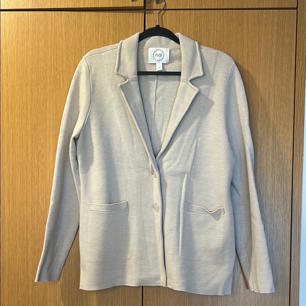 1901 Cream Blazer Classic Design Casual Fit
